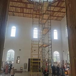 Натяжные потолки с фотопечатью для храма Сретения Господня в Бирюлево